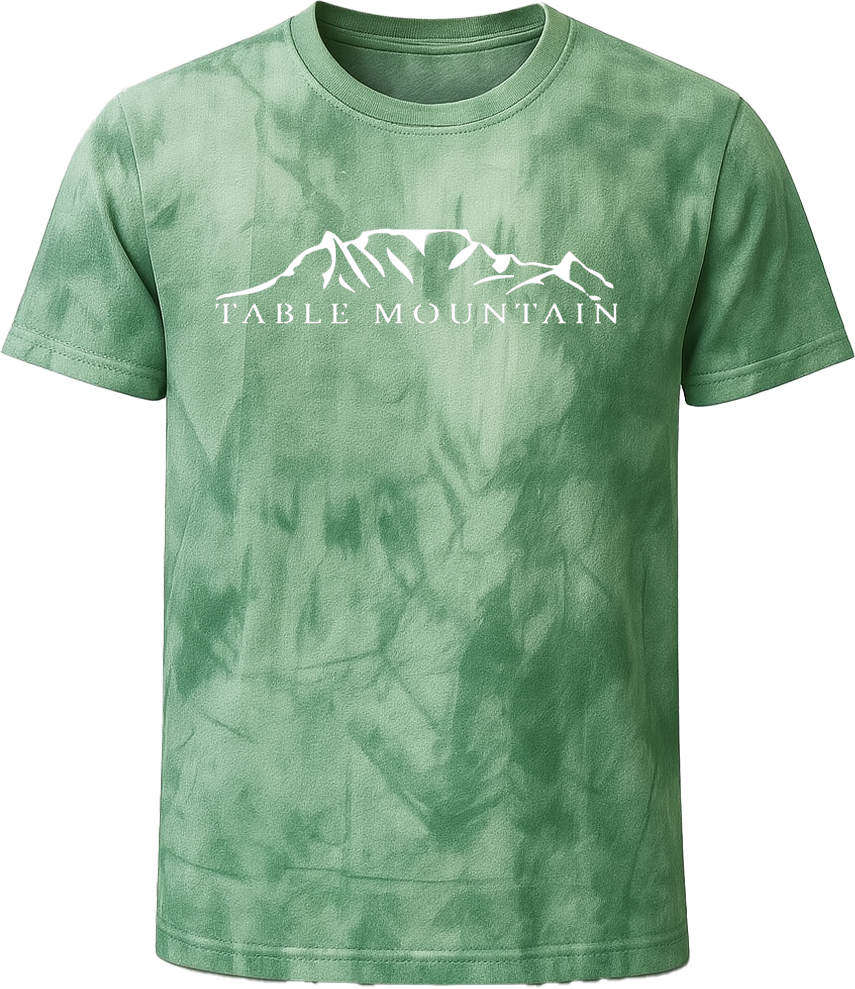 Table Mountain - Kids T-shirt Tie-Dye green