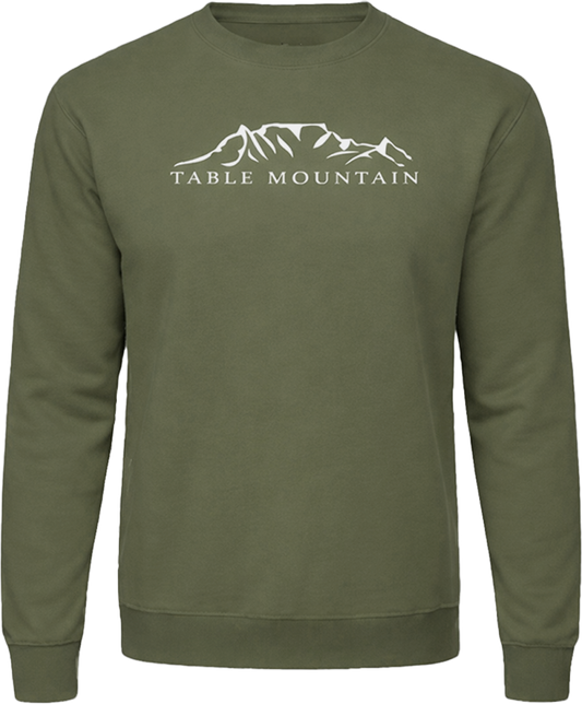 Table Mountain Unisex Sweater - Olive