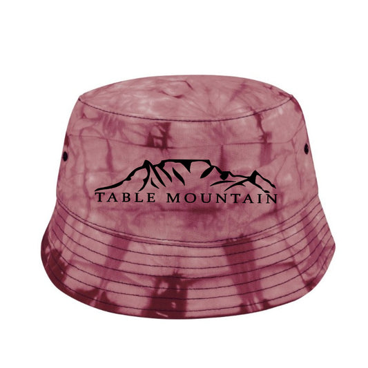 Table Mountain - Tie Die Bucket Hat - Red