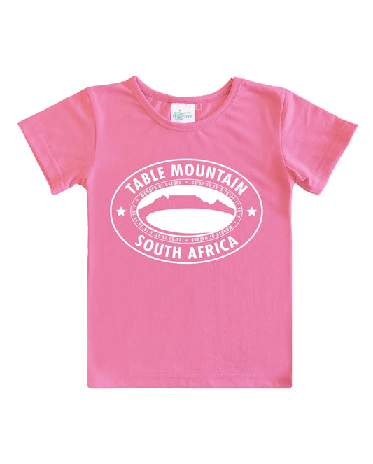 Table Mountain - Kids T-shirt Coral Pink