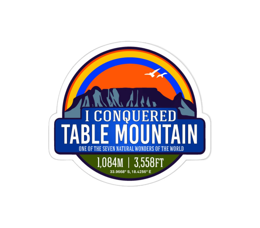 Conquered Table Mountain Sticker | Stickers | Table Mountain Shop