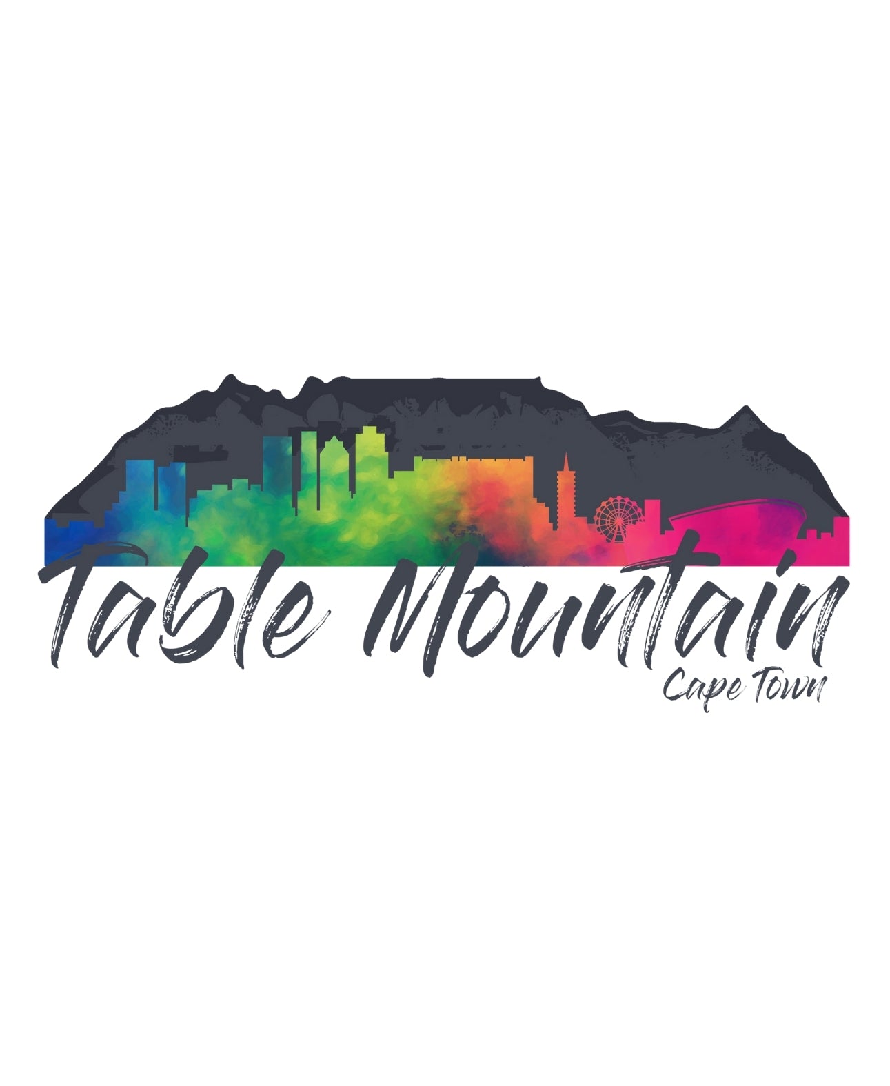 Table Mountain & Cape Town Colour Sticker