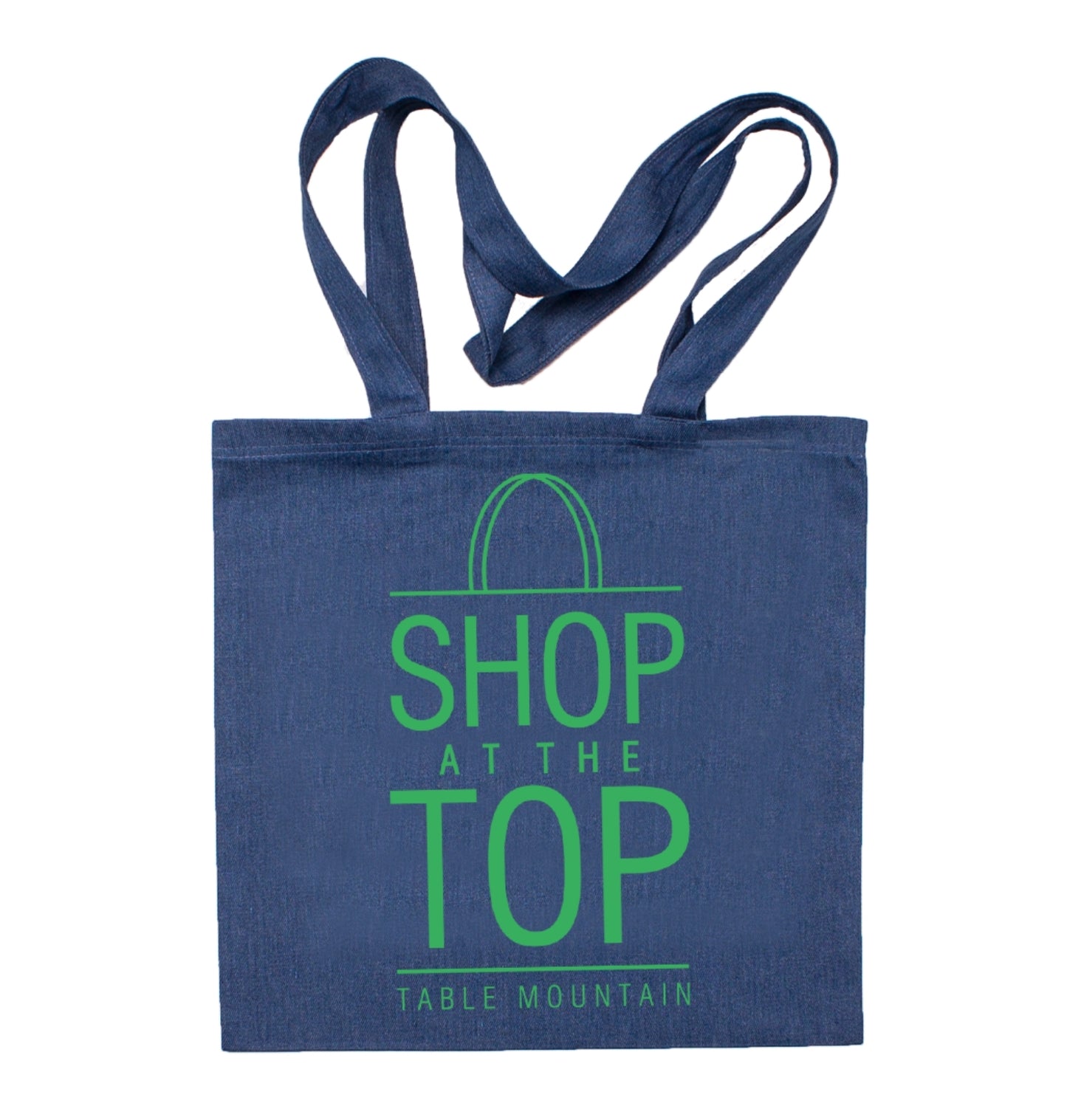 Denim Tote Bag - Green