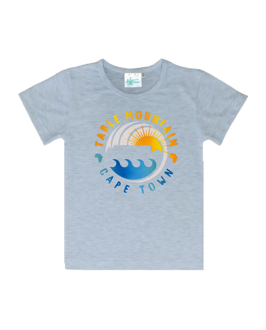 Sun and Sea - Kids T-shirt Grey Melange